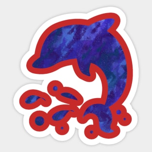 Dolphin Ocean Sticker